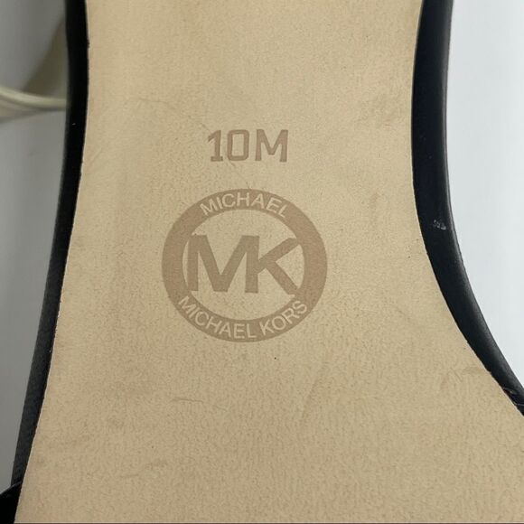 MK Michael Kors Guiliana Open Toe Snake Ankle Strap High Heels Shoe Women's 10 - Picture 8 of 9